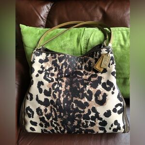 Coach Ocelot Print Shoulder Bag
